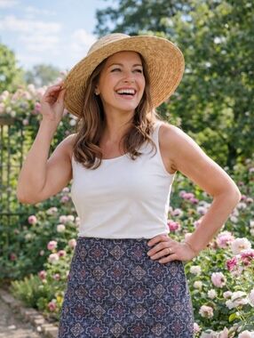 Talbots Petites Patterend Lined Wrap Pencil Skirt Size 4